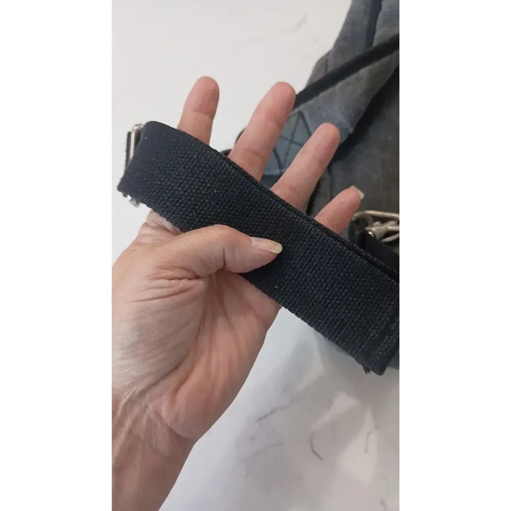 Device Haze rugged black body bag unique uneven fabric texture & compartments